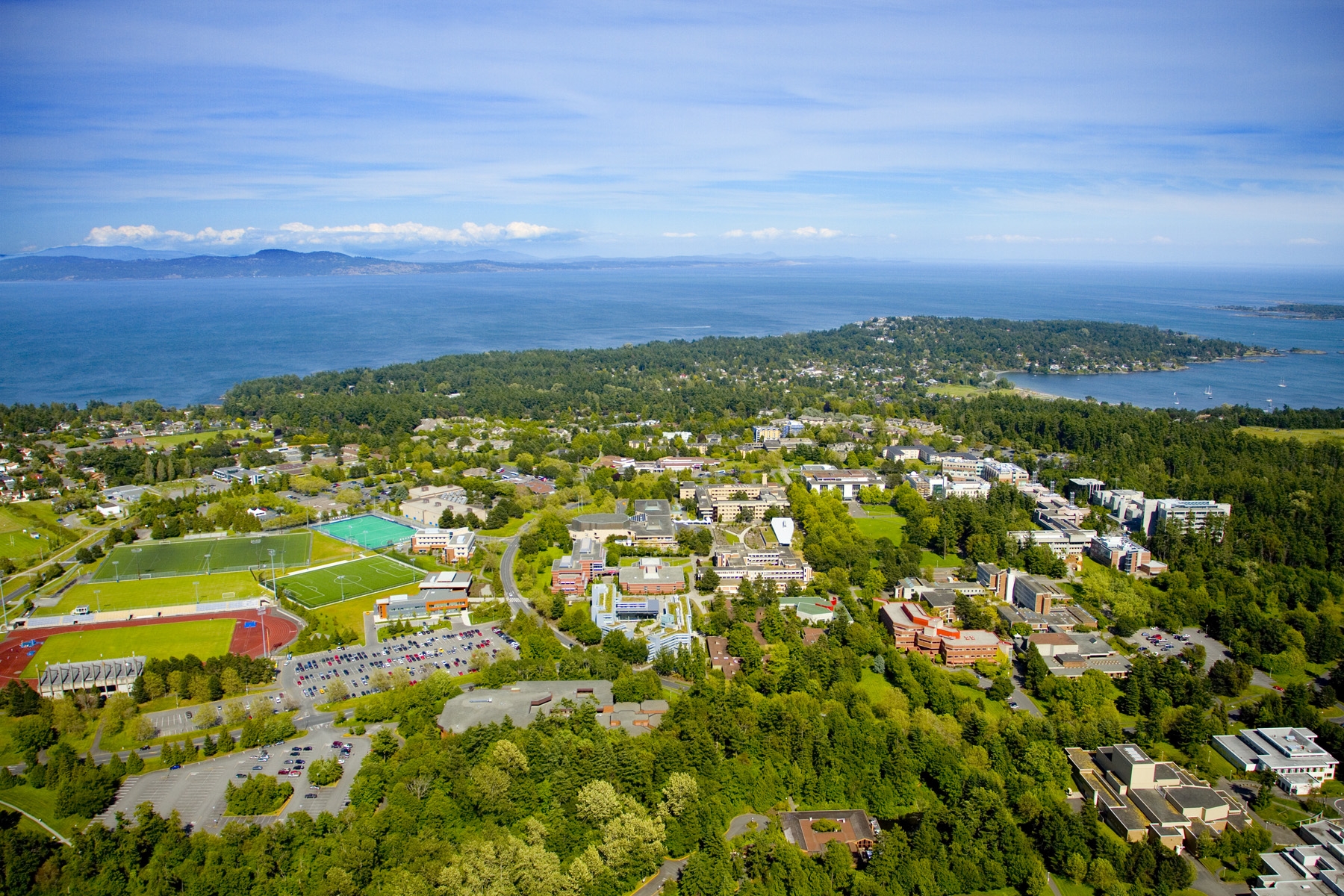 uvic east low aerial